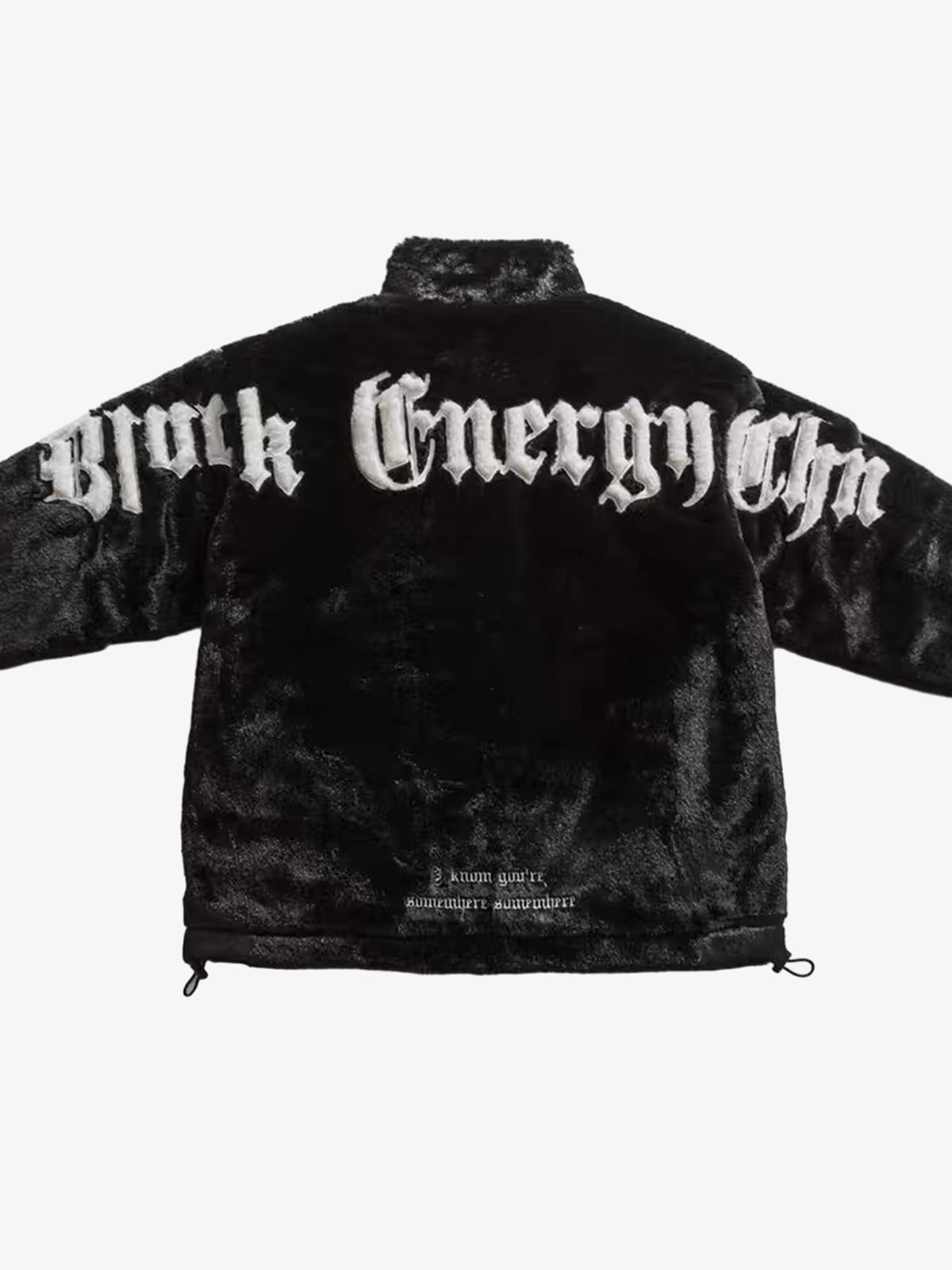 Thesupermade Street Letter Embroidered Fleece Jacket