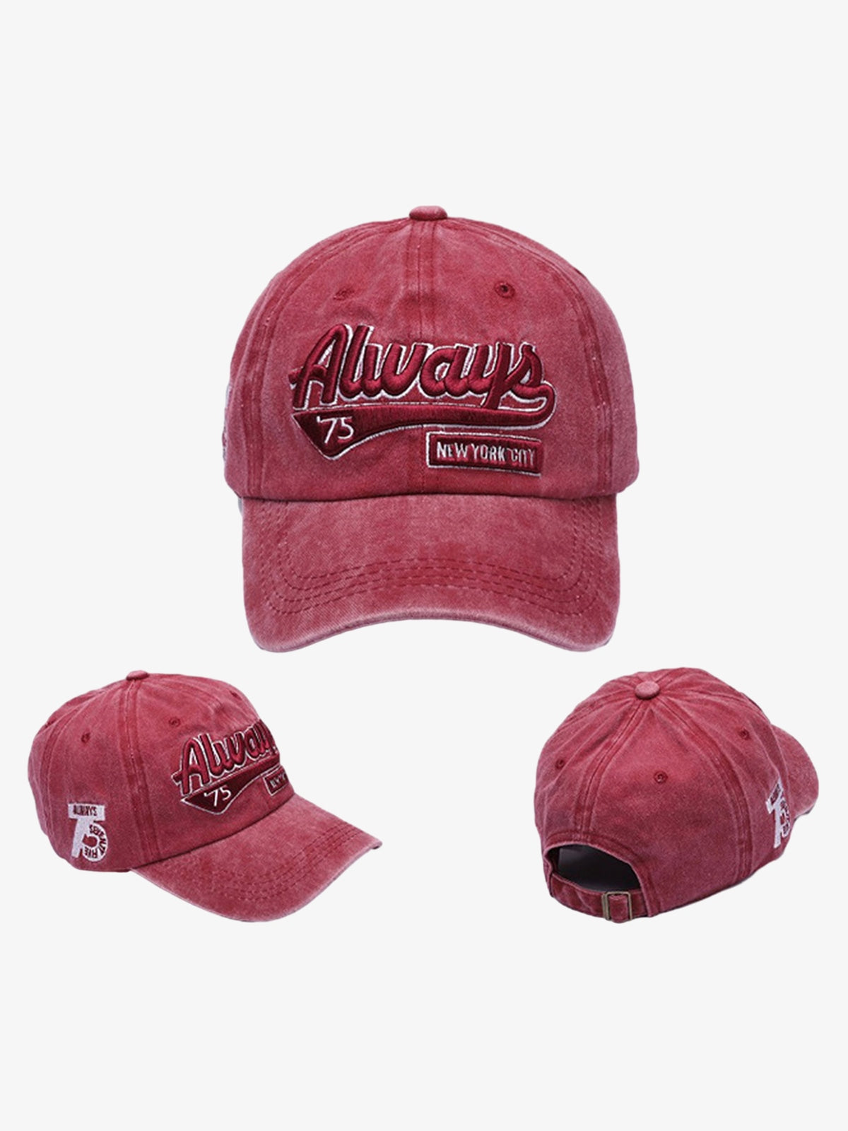Snullo Vintage Embroidered Denim Washed Baseball Cap