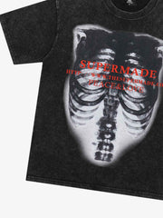 Thesupermade Skull Image Street Hip-Hop T-shirt