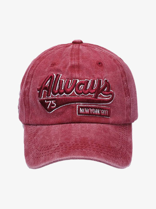 Snullo Vintage Embroidered Denim Washed Baseball Cap