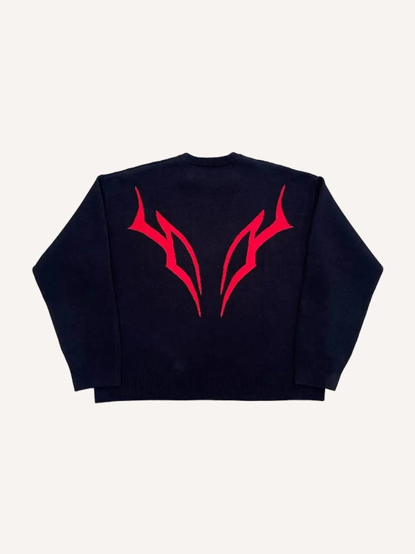 Cool Knitted Armor Butler Sweater