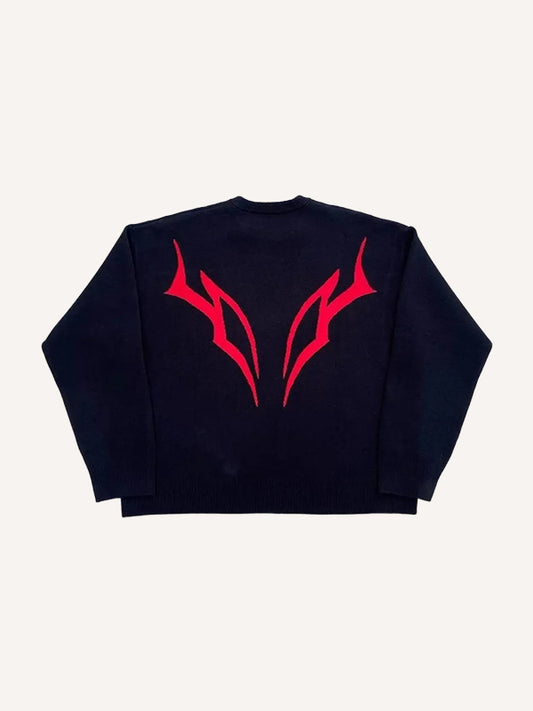 Cool Knitted Armor Butler Sweater