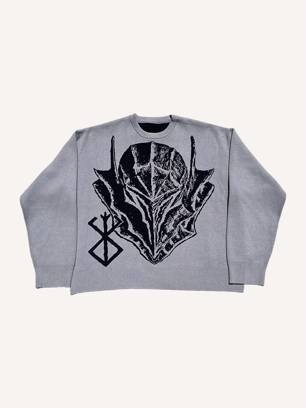 Cool Knitted Armor Butler Sweater