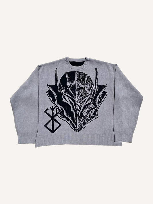 Cool Knitted Armor Butler Sweater