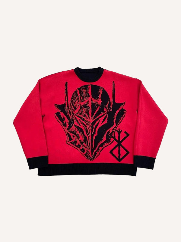 Cool Knitted Armor Butler Sweater