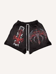 Viking Axe Artist Hooded Shorts