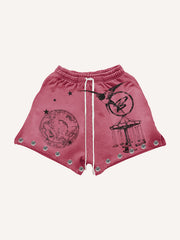 Cardigan makes fashionable hip-hop hooded shorts