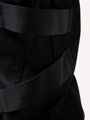 Drawstring Waist Pocket Side Cargo pants