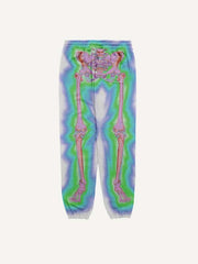 Glow Skeleton Print Elastic Waist Pants